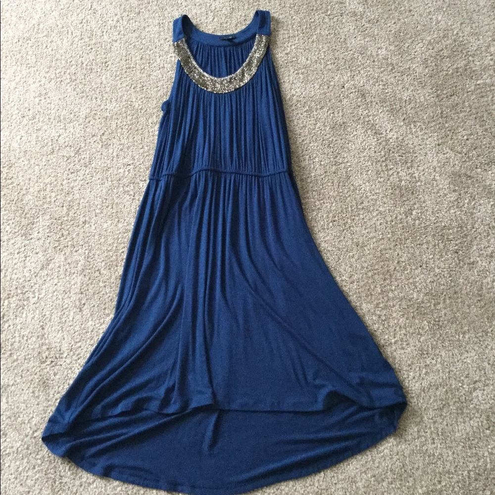 Dress with beaded accents